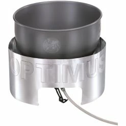 Optimus Windshield Wind Protection for Vega + Polaris -Stoves & Grills Sales 8018802 Vega with Terra HE Windshield and fuel hose